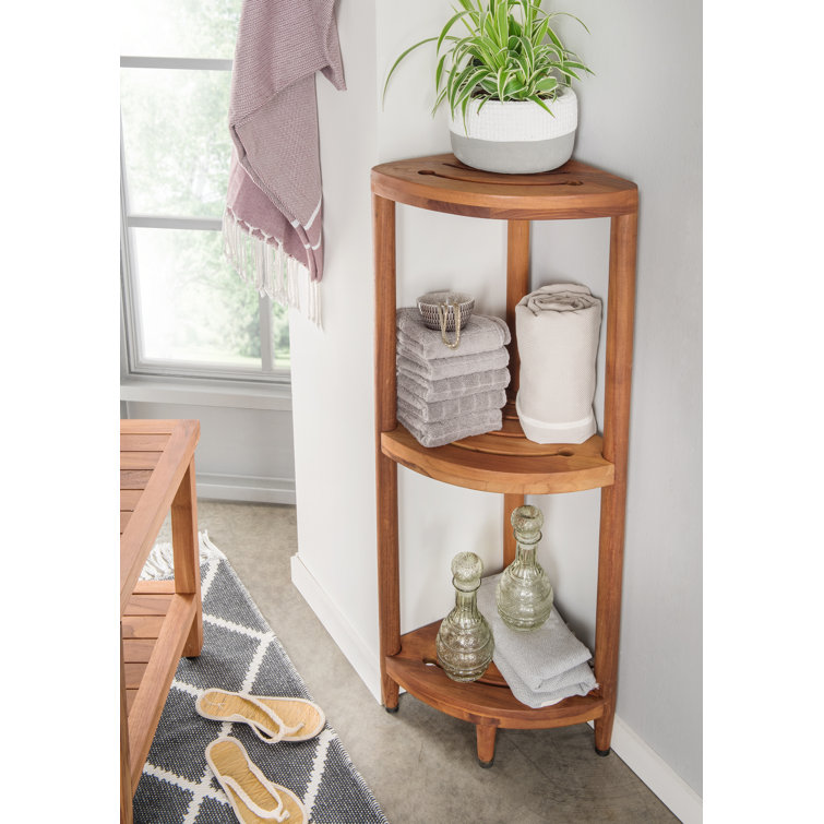 Natur Pur Admer Solid Wood Freestanding Bathroom Shelves Wayfair.co.uk